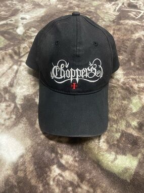 Choppers Black Embroidered Baseball Cap